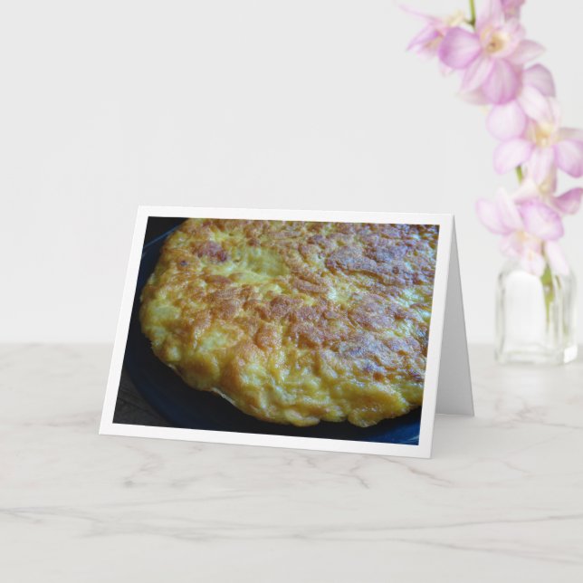 Tortilla de Patatas, Spanish Omelet  Card (Orchid)