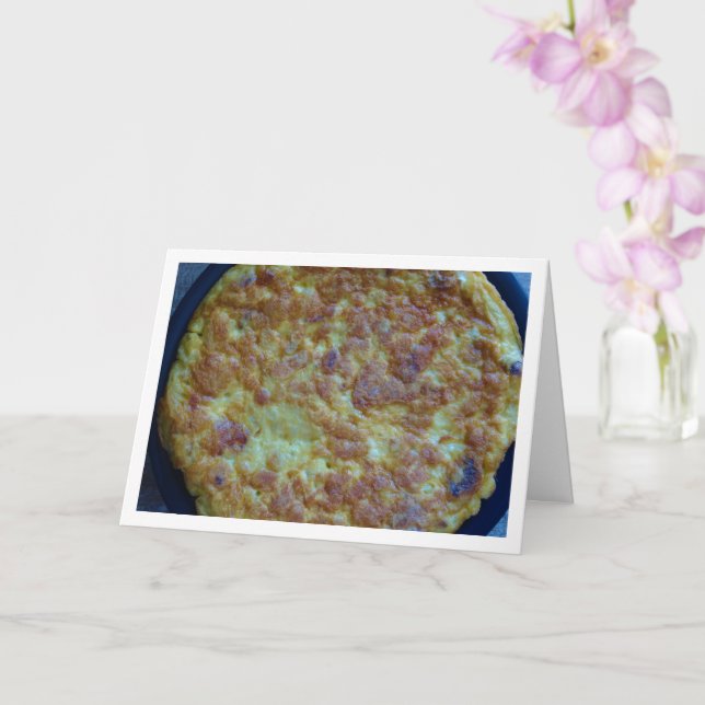Tortilla de Patatas, Spanish Omelet  Card (Orchid)