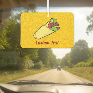 Tortilla Sandwich Wrap Car Air Freshener