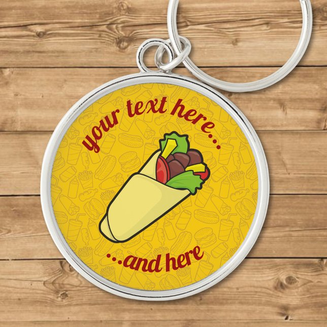 Tortilla Sandwich Wrap Keychain (Creator Uploaded)