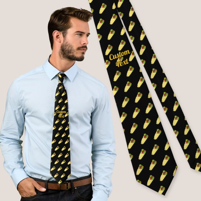 Tortilla Sandwich Wrap Pattern Tie (Creator Uploaded)