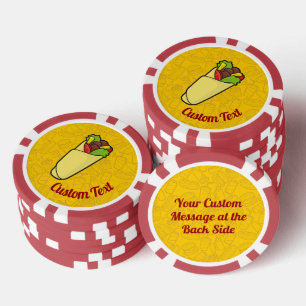 Tortilla Sandwich Wrap Poker Chips