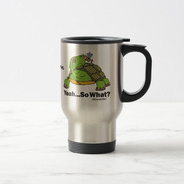 Tortoise and Bee. Travel Mug (Right)