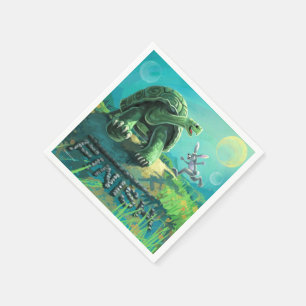 Tortoise and the Hare Art Napkin