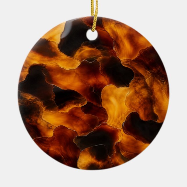 Tortoise Christmas Ceramic Tree Decoration (Front)