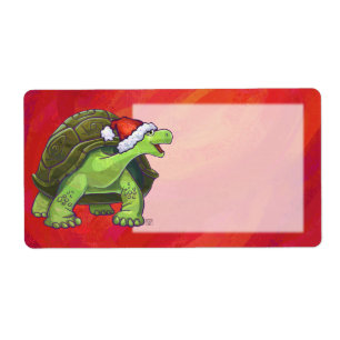 Tortoise Christmas On Red