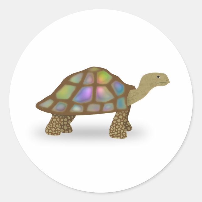 Tortoise Classic Round Sticker (Front)
