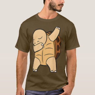 Tortoise Dabbing Cute Sulcata Tortoise  T-Shirt