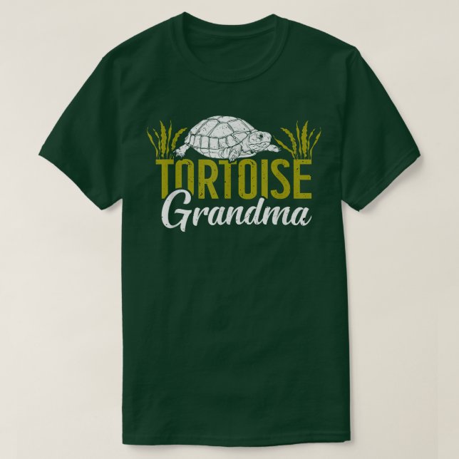 Tortoise Grandma Reptiles Tortoise Lover  T-Shirt (Design Front)