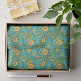 Tortoise Illustration Seamless Pattern Decoupage Tissue Paper