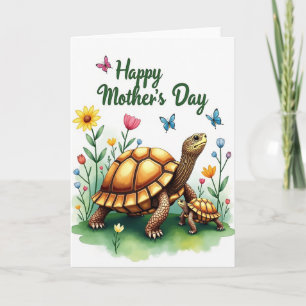 Tortoise Mothers Day Art Card