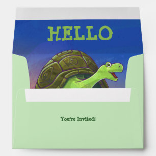 Tortoise Party Centre Envelopes
