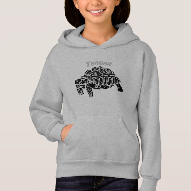 Tortoise personalise name sweatshirt (Front)
