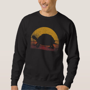 Tortoise Retro Vintage 60s 70s Sunset Turtle Repti Sweatshirt