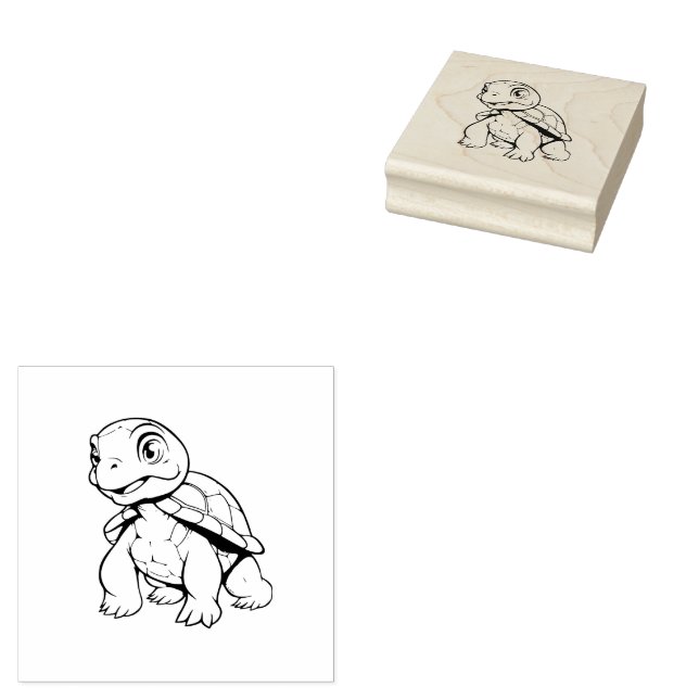 Tortoise Rubber Stamp (Stamped)