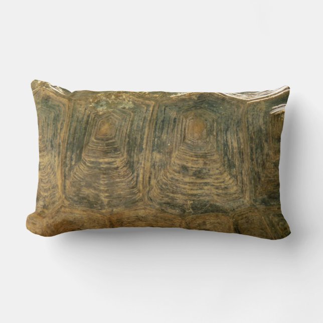 Tortoise Shell Nature Photo Lumbar Cushion (Front)