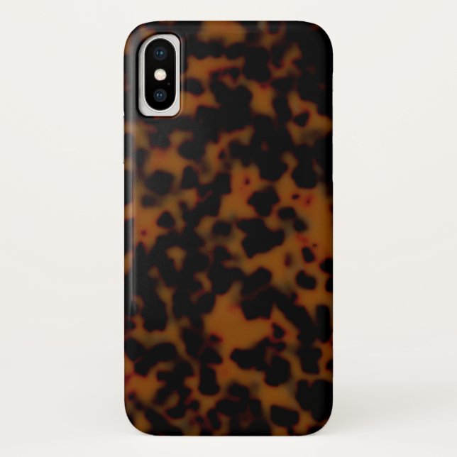 Tortoise Shell Print/Pattern, Dark Sable Brown Case-Mate iPhone Case (Back)