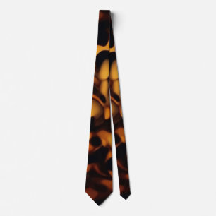 Tortoise Shell Turtle Shell Pattern Amber Brown Tie