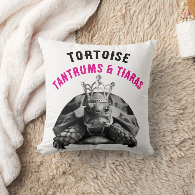 Tortoise Tantrums & Tiaras | Cushion (Blanket)