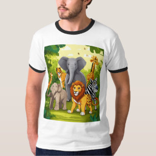 Tortoise Triumph: Jungle Celebration T-Shirt