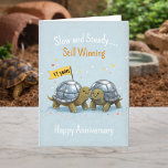 Tortoises anniversary Turtle 11th wedding Card<br><div class="desc">For couples who know the secret: slow,  steady,  and still going strong. A charming tortoise design for 11 years of marriage—cute,  funny,  and quietly romantic.</div>