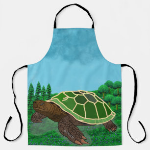 Tortoises are symbols of longevity for people. apron