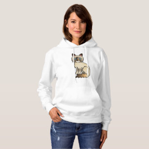 Tortoiseshell Birman / Ragdoll Cute Cartoon Cat Hoodie