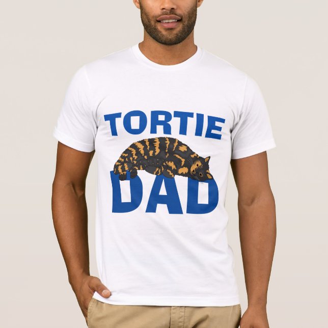 TORTOISESHELL CAT DAD T-SHIRTS (Front)