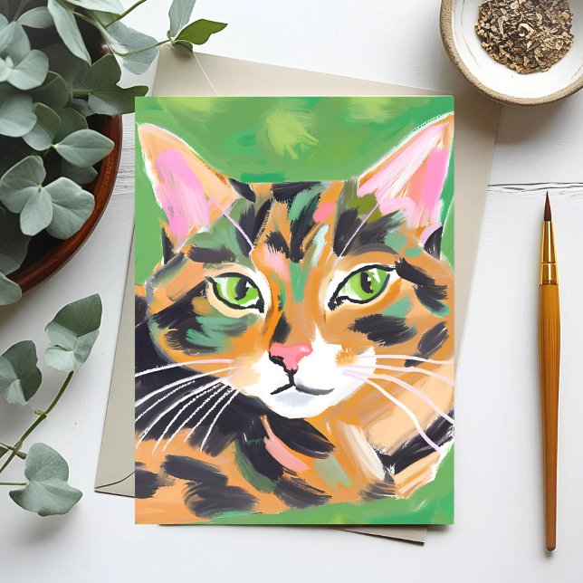 Tortoiseshell Cat Postcard (Creator Uploaded)