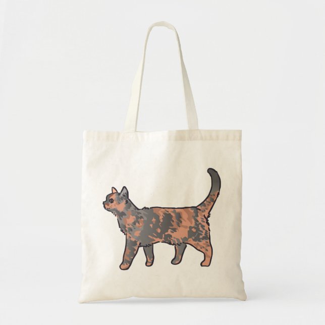 Tortoiseshell Cat Tote Bag (Front)
