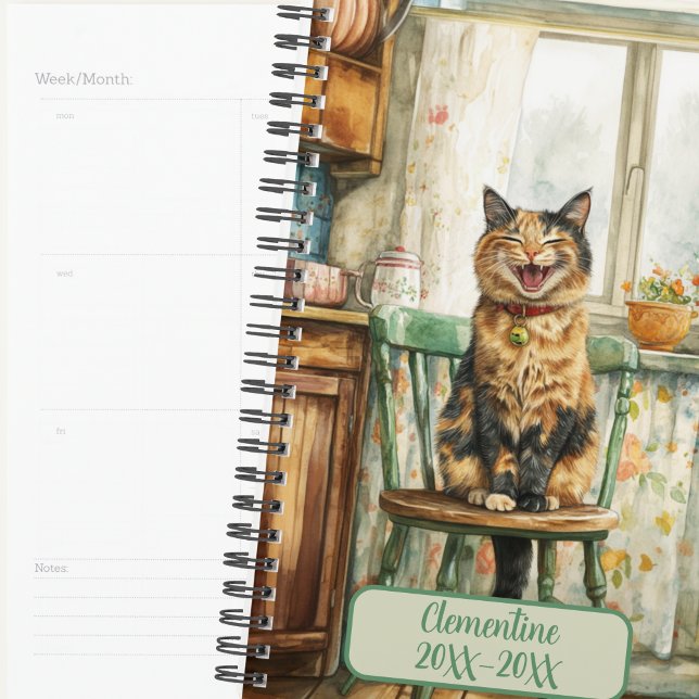 Tortoiseshell Cat Undated Appointment Book Diary Planner (Creator Uploaded)