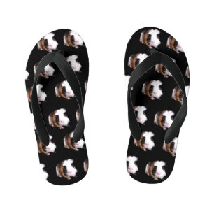 Tortoiseshell Guinea Pigs Pattern, Kid's Jandals