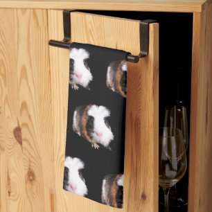 Tortoiseshell Guinea Pigs Pattern, Tea Towel