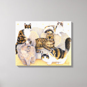 Tortoiseshell ladies canvas print