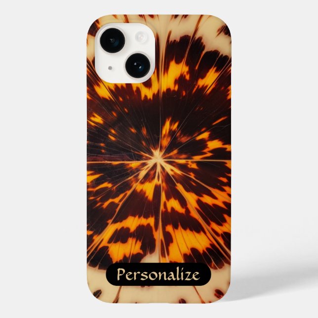 Tortoiseshell Seamless Pattern | Brown Black Chic Case-Mate iPhone Case (Back)