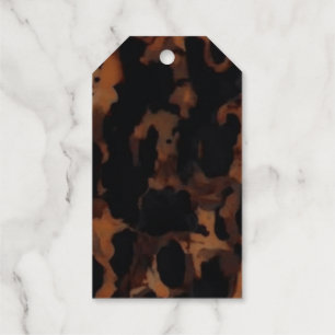 Tortoiseshell Seamless Pattern, Chic TortoiseShell Gift Tags