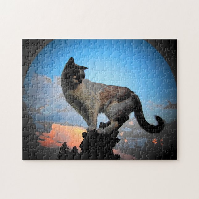 Tortoiseshell Sky by djoneill or your photo Jigsaw Puzzle (Horizontal)