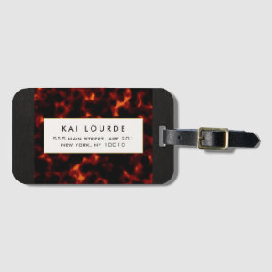Tortoiseshell Stylish Chic Luggage Tag