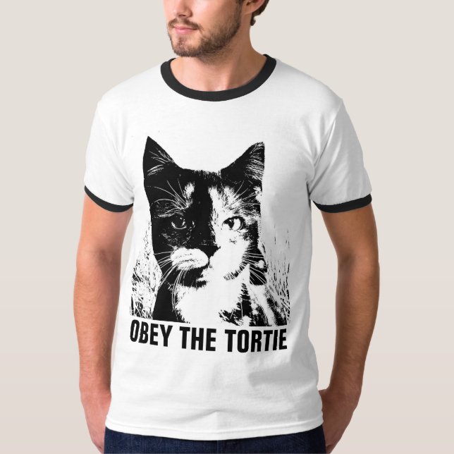 TORTOISESHELL TORTIE CAT t-shirts (Front)