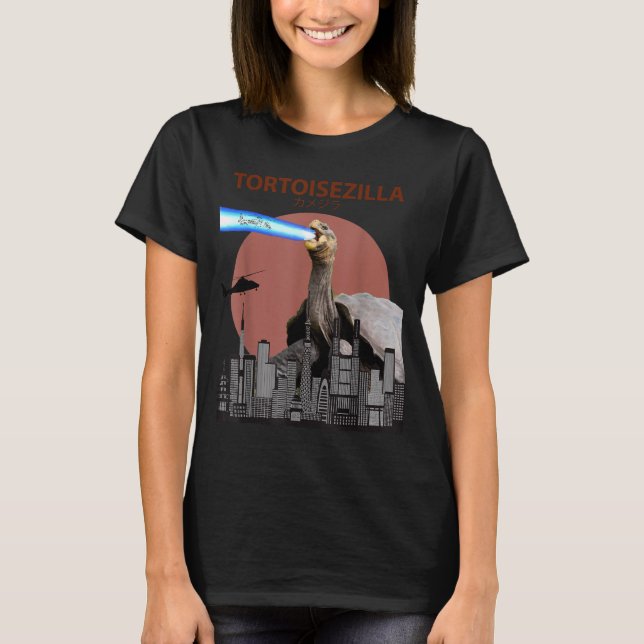 Tortoisezilla _ Funny Tortoise T-Shirt (Front)