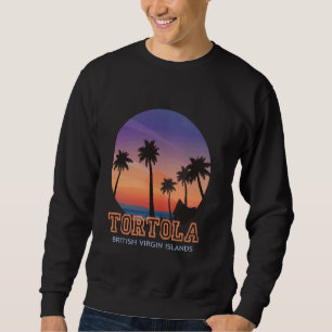 Tortola British Virgin Islands Sunset Beach Sweatshirt
