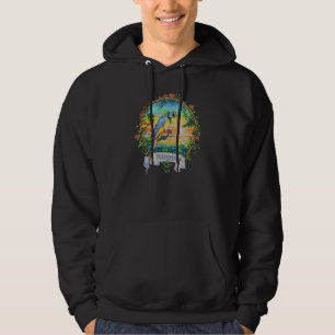Tortola Bvi Vintage Tropical Parrot Vacation Hoodie