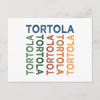 Tortola Cute Colourful Postcard