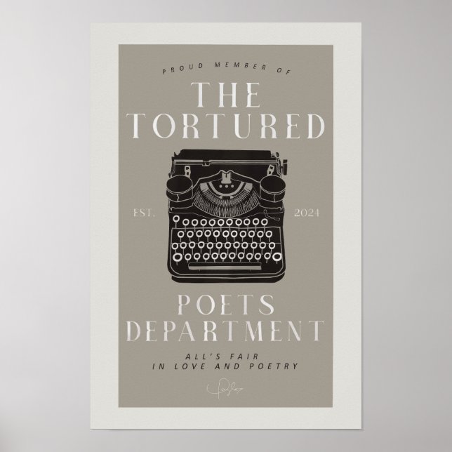 Tortured Poets Department Member Print (Front)