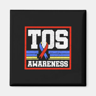 Tos Awareness Ribbon Thoracic Outlet Syndrome Supp Magnet