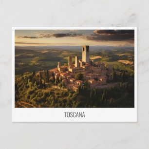 Toscana, Italy postcard