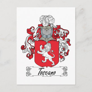 Toscano Family Crest Postcard