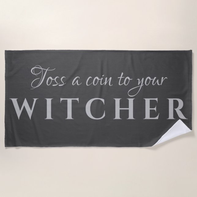 Toss a Coin to your Witcher Beach Towel (Front)