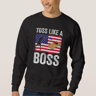 Toss Like A boss Cornhole Team Bean Bag  Cornhole  Sweatshirt