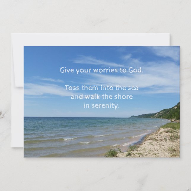 Toss your Worries, 2nd design- Coping Card (Front)